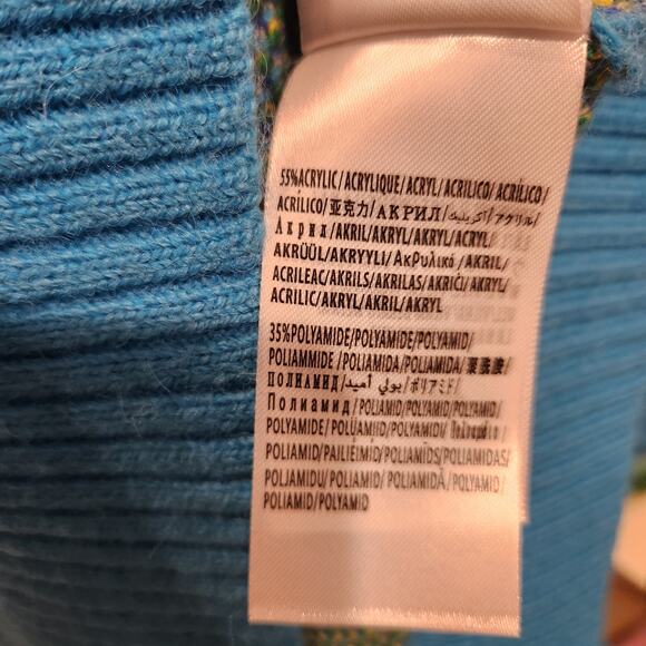 Farm Rio Oversized Blue logo sweater size XS - Picture 5 of 6